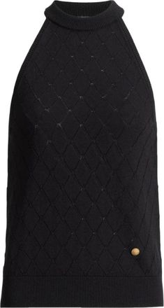 Balmain Top Black - female - Balmain - Sleeveless Tops - Black - XS - Tops