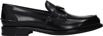 Prada mannens Leren zwarte loafers