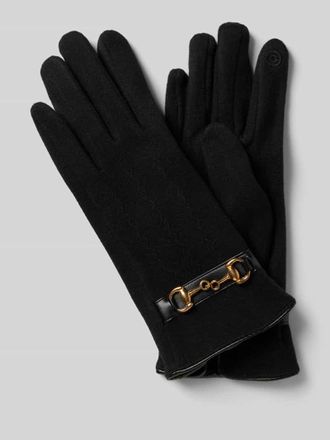 Eem Fashion Handschuhe mit Kettendetail in Black, Gr&ouml;&szlig;e L