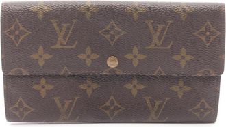 Louis Vuitton Brown Monogram Pvc Leather Long Wallet (Bi-Fold) (Pre-Owned)