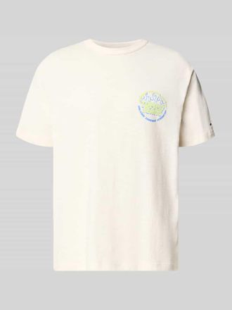Tommy Jeans Relaxed Fit T-Shirt aus reiner Baumwolle in Offwhite, Gr&ouml;&szlig;e XXL