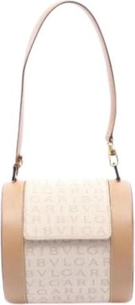 Bulgari Pre-owned Vintage Handtas - Dames - Vintage Handtas - Beige - ONE Size - Vintage