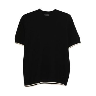 Emporio Armani T-Shirts, male, Black, Size: 2XL Emporio Armani T-shirts and Polos
