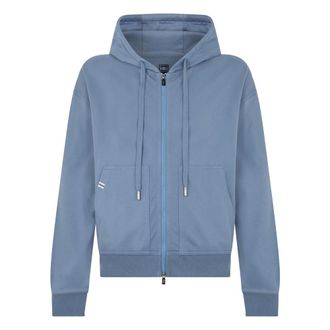 Fedeli Zip-throughs, male, Blue, Size: S Hooded Zip Sweatshirt