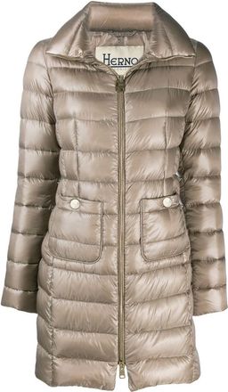 Herno Grey Maria midi down jacket
