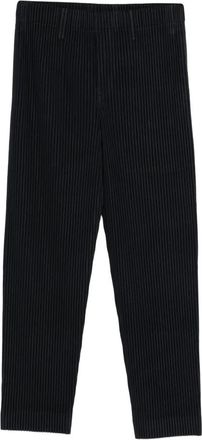Issey Miyake Pliss&egrave; Broek - Dames - Straight fit broeken - Blauw - L - Broeken