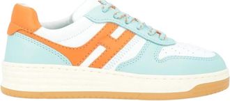 Hogan Moderne leren sneaker - Dames - Sneakers - Veelkleurig - 38 EU - Leer - Schoenen