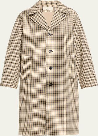 6397 Motaring Check Wool Coat