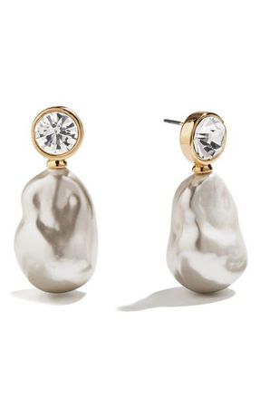 BaubleBar Elizabeth Drop Earrings in Pearl at Nordstrom
