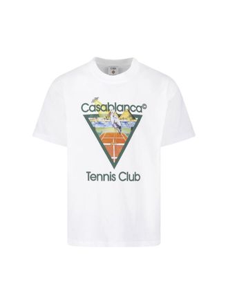 Casablanca White Crew Neck T-Shirt