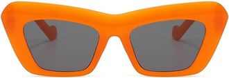 Generic Mens Commuter Vacation Sunglasses Outdoor Womens Sports Decorative Sun Glasses(Orange)