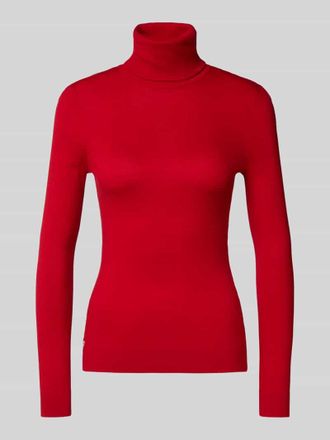 Lauren Ralph Lauren Slim Fit Rollkragenpullover mit Seiden-Anteil Modell ZOE in Rot, Gr&ouml;&szlig;e XL