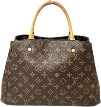 Louis Vuitton Pre-owned Handbags, female, Brown, Size: ONE SIZE Pre-owned Vintage Canvas Handbag