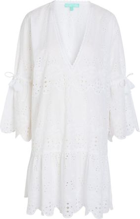 Melissa Odabash May Embroidered Cotton Mini Dress - White - S (UK8-10 / S)