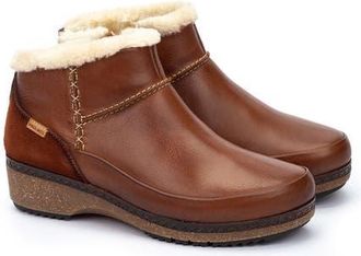 Pikolinos Granada Faux Fur Bootie in Cuero at Nordstrom, Size 10-10.5Us