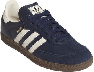 adidas Gender Inclusive Samba OG Sneaker in Night Indigo/White/Gum 3 at Nordstrom, Size 11.5 Womens