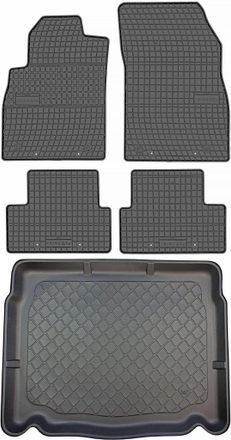 OEM Opel Astra Iv J Hatchback De 10.2009 A 10.2015 Set - Alfombrillas De Goma Para Coche + Alfombrilla Para Maletero