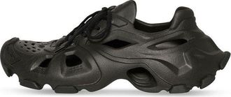 Balenciaga HD Lace Up Cut Out Sneakers Black 702421W3CES1000