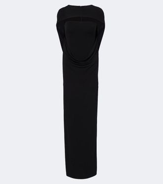 Sportmax Draped jersey maxi dress