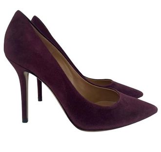 Ferragamo Ferragamo Burgundy Suede Pumps Size 37.5