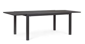 BIZZOTTO Mesa de lamas de aluminio 160-240X90 Antracita