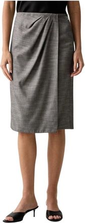 Patrizia Pepe Falda midi de tubo - Skirts - Mujer - Gris - S