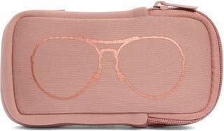 Mytagalongs Double Eye Zip Eyeglasses Case in Blush Rosegold at Nordstrom Rack