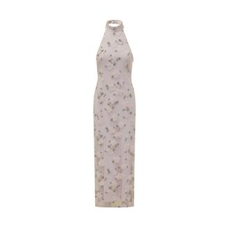 Rotate Flower Beads Maxi Dress - Dames - Maxi kleedjes - Veelkleurig - S - Leer - Kleedjes