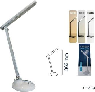 Trade Shop Trade Shop - Lampada Da Tavolo Scrivania Led Ricaricabile Interruttore Touch 3 Luci Dt-2204
