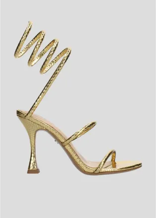 Lola Cruz Womens Greta Sandal In Gold