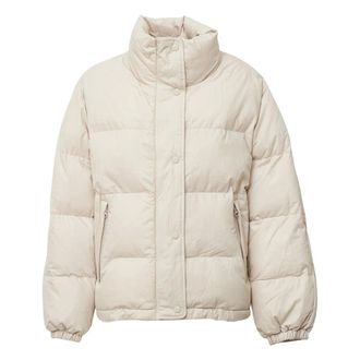 Isabel Marant Gewatteerd jack met hoge kraag - Dames - Jassen - Beige - Maat: 4XS