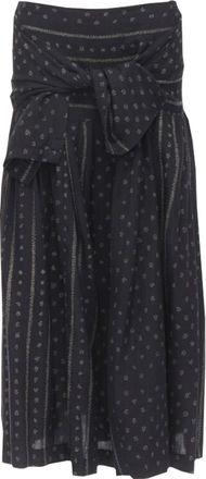 Comme Des Garçons Tricot Comme Des Garcons Ethnic Bohemian floral jacquard skirt