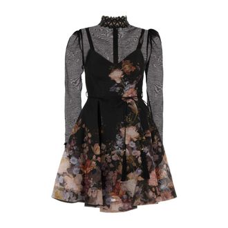 Zimmermann Valiant Embellish Mini Dress - female - Zimmermann - Short Dresses - Multicolor - XS - Dresses