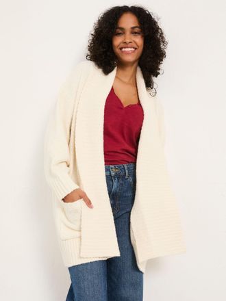 Fat Face FatFace Ivory Knitted Lounge Cardigan
