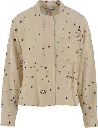Attic and Barn Stijlvolle Shirts voor Dames - Dames - Overhemden - Beige - M - Overhemden