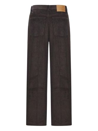 Ami Corduroy Cotton Trousers - Grey