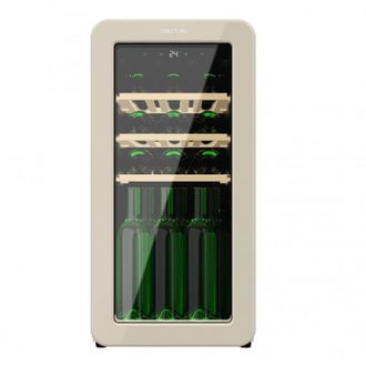 Cecotec Cecotec Vinoteca 18 Botellas Retro Bolero Grandsommelier Origin 18 Hit Beige. Acabado En Beige Control Led, Temp. 5-20&ordm;c