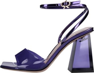 Gianvito Rossi Sandalen Paars - Dames - Sandalen met hakken - Paars - 35 EU - Schoenen