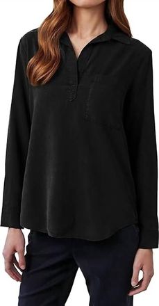 Bella Dahl Long Sleeve Pullover Tunic In Black