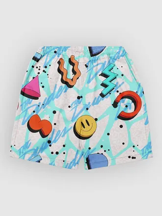 THE DUDES Squiggle Pattern Light Ez Premium Shorts multicolor