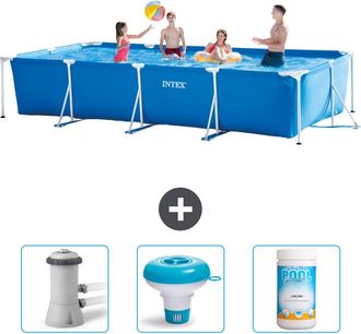 Intex Piscina Con Estructura Rectangular - 450x220x84 Cm - 6-piezas Scb77