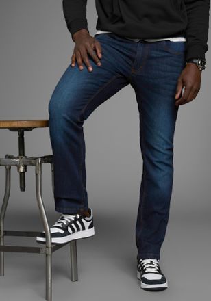 Arizona Stretch-Jeans ARIZONA, Herren, Gr. 33, L&auml;nge 32, blau (dunkelblau used 32), Denim/Jeans, Obermaterial: 98% Baumwolle, 2% Elasthan, unifarben, Basic, s