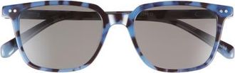 Eyebobs C Suite 50mm Polarized Square Sunglasses in Robins Egg Tortoise/Grey at Nordstrom