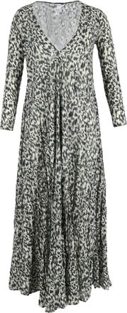 Zimmermann Printed Maxi Dress in Black and White Silk