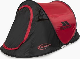 Trespass Mens Trespass Swift2 Waterproof Two Person Pop Up Camping Tent - 245 x 145 x 100cm - Red - Size: ONE size