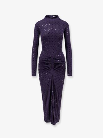Alaia Vestito lungo in viscosa con strass all-over - ALAIA - gender_Woman