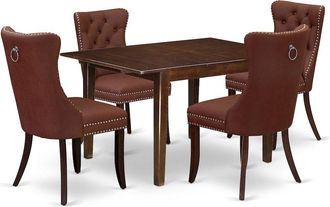East West Furniture 5 Piece Kitchen Table Set