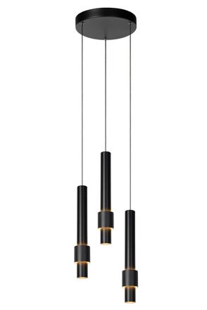 Lucide MARGARY Dimmable Stylish Adjustable Indoor Modern LED Pendant Light in Black