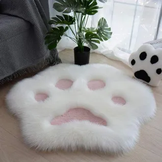 OEM Alfombra Suave Y Afelpada Con Estampado De Huellas De Gato Para El Hogar, Sof&aacute;, Mesa De Centro, Dormitorio, Alfombra