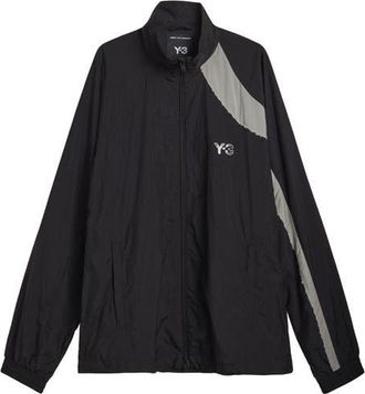 Yohji Yamamoto Yohji Graphic Nylon Track Jacket in Black at Nordstrom, Size Xx-Large